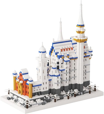 Famous Architecture ModelMicro Blocks Building SetsGermany Swan Stone Castle 2800+ PCS Mini Bricks Building Blocks Gift for Adults and Teens