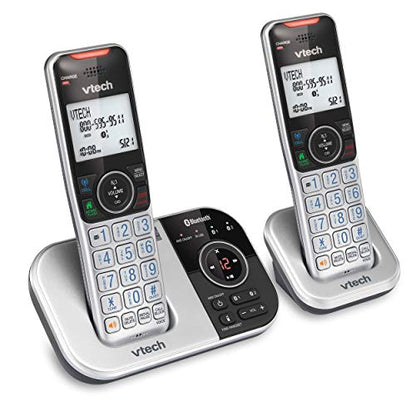 VTech VS112-4 Bluetooth 4 Handset Cordless Phone for Home with Answering Machine, Call Blocking, Caller ID, Intercom and Connect to Cell