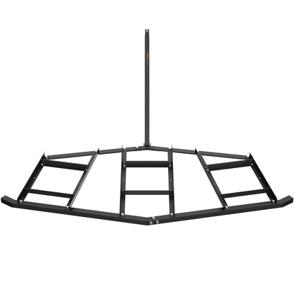 VEVOR Driveway Drag, 84" Width Tow Behind Q235 Steel Grader with Adjustable Bars, Support up to 50 lbs, for ATVs, UTVs, Garden Lawn Tractors, Black