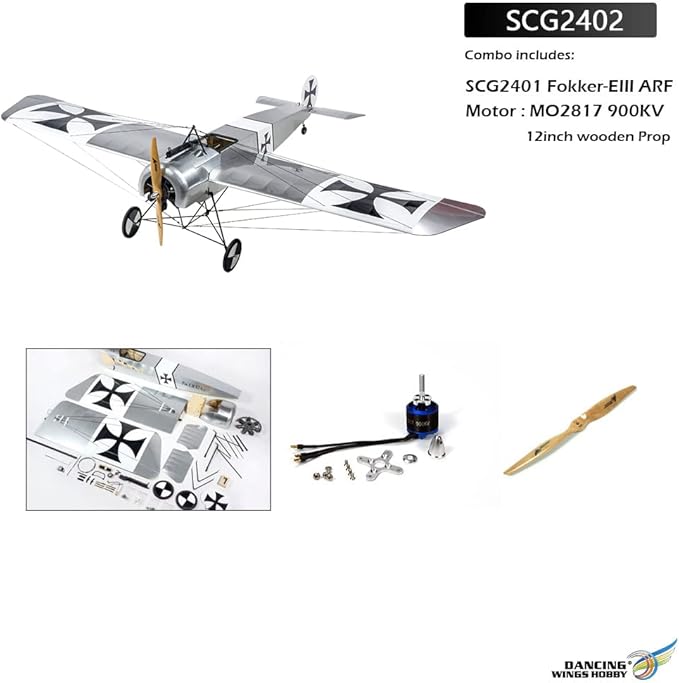 DW Hobby 1.58M Balsa ARF Fokker-Eindecker (SCG2402)