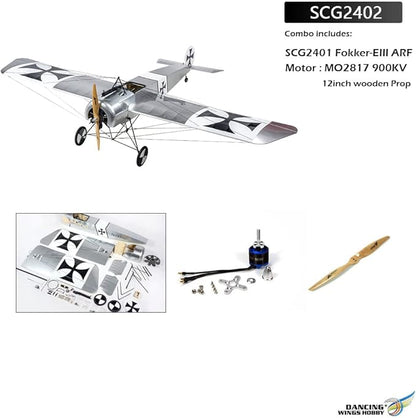 DW Hobby 1.58M Balsa ARF Fokker-Eindecker (SCG2402)