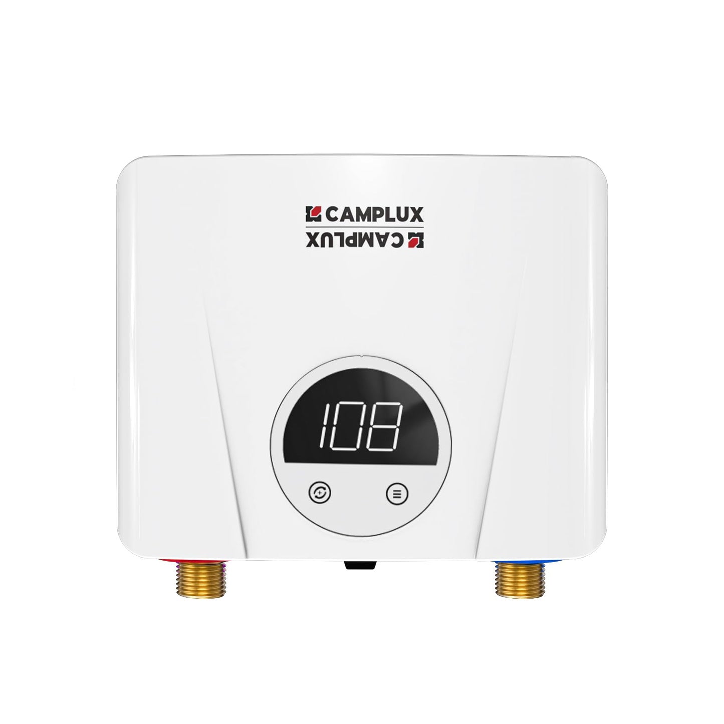 CAMPLUX Tankless Water Heater Electric 120V, 3500W Point of Use Instant Hot Water Heater, Save Space for Sink Wall Mounted LED Digital Display CSA Certified