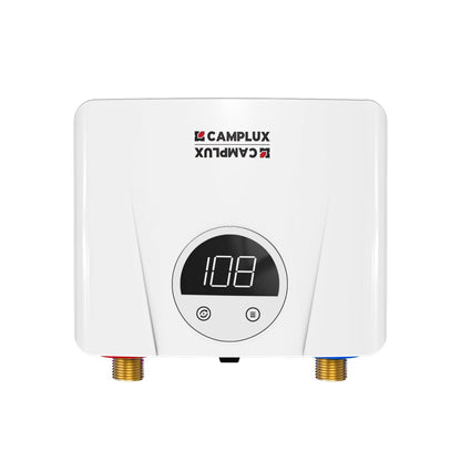 CAMPLUX Tankless Water Heater Electric 120V, 3500W Point of Use Instant Hot Water Heater, Save Space for Sink Wall Mounted LED Digital Display CSA Certified