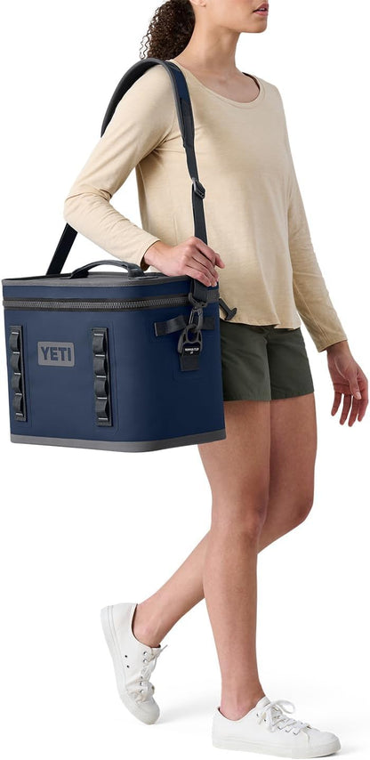 YETI Hopper Flip 18 Portable Soft Cooler, Classic Navy