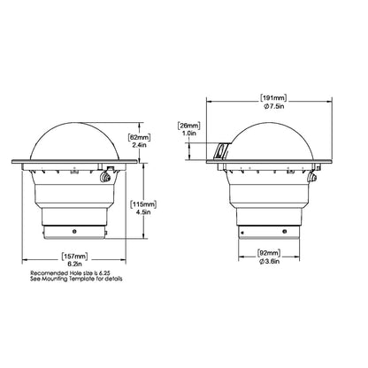 Ritchie SS-5000-12 Flush Mount Supersport Compass