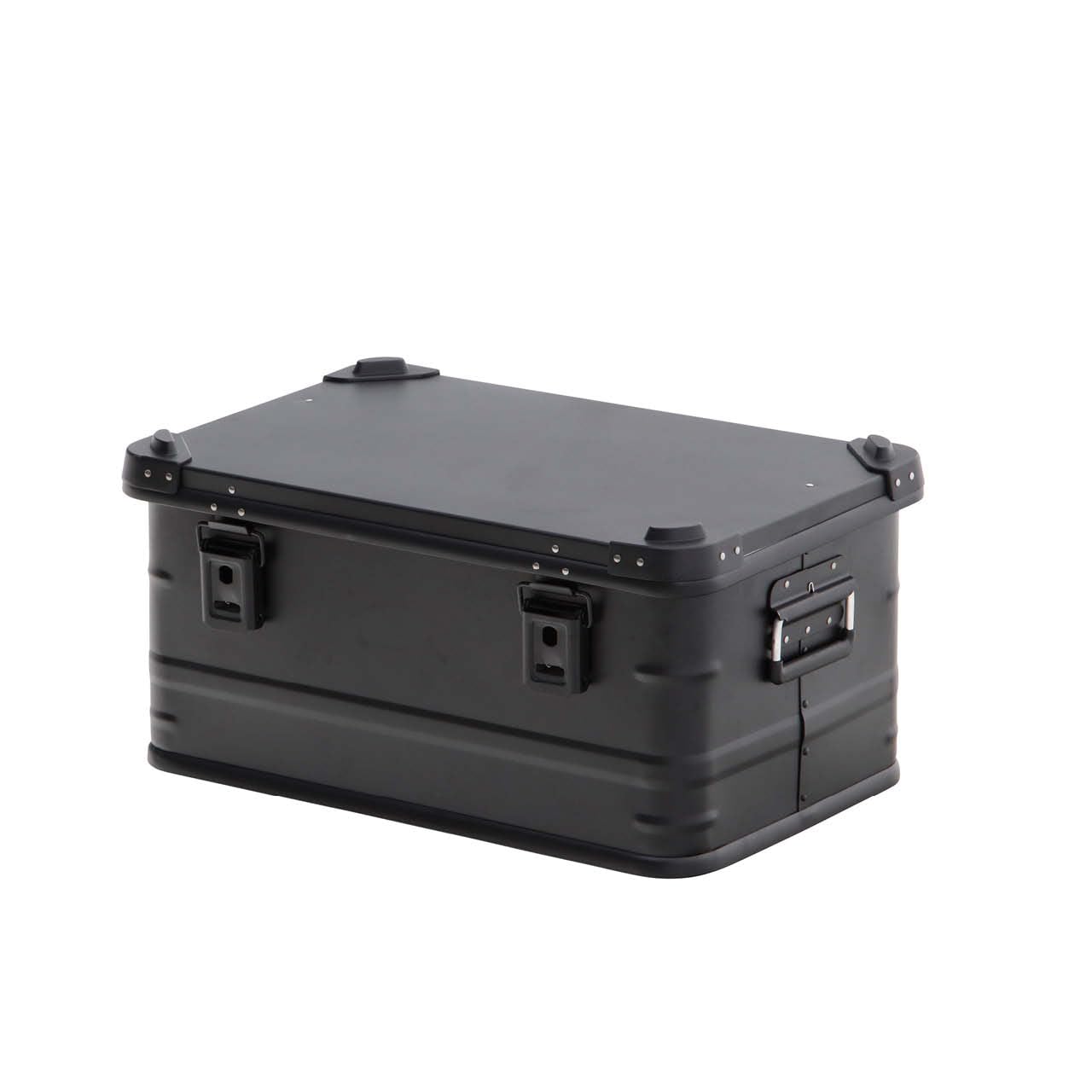 Overland Vehicle Systems Aluminum Box Storage 53QT - Universal Purpose - Heavy Duty Foldable Handles - Heavy Duty Nylon Interior Straps - Boxes are Stackable