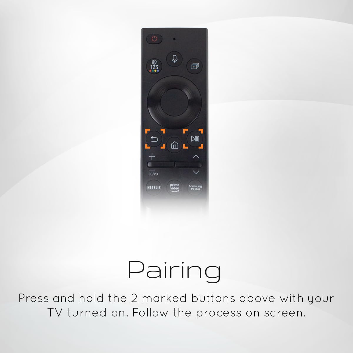 Ceybo Original Solar Voice Remote Control Replacement with YouTube Netflix Shortcut for Samsung Smart TVs, Compatible with Neo QLED 8K, QLED (BN59-01480A)