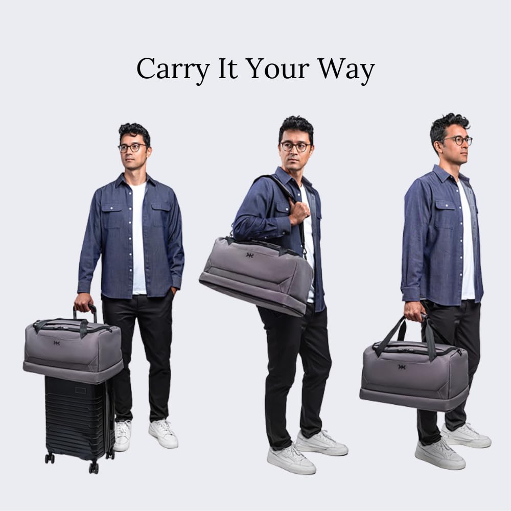 Knack Expandable Travel Duffel Alloy Gray