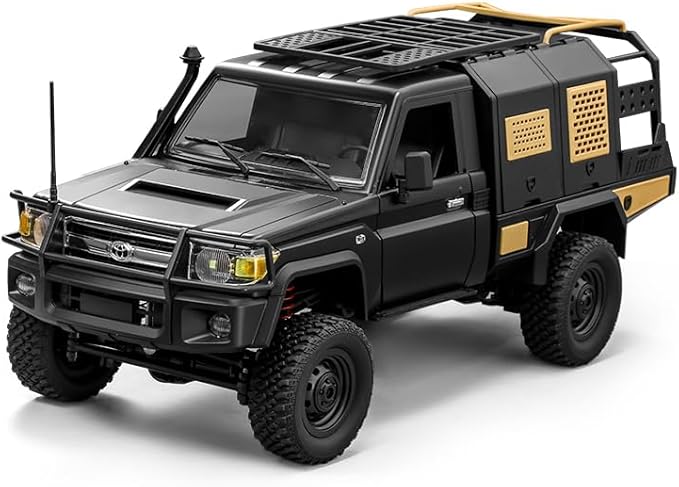 1/12 Scale RC Crawler MN-82S LC79 RTR RC Truck 4x4 Off Road Vehicles 2.4GHz RC Rock Crawler Car with LED Lights 7.4V 1200mAh Battery for Adults Hobby Toys (Black)