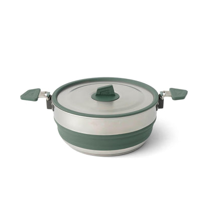 Sea to Summit Detour Stainless Steel Collapsible Pot, 3 Liters