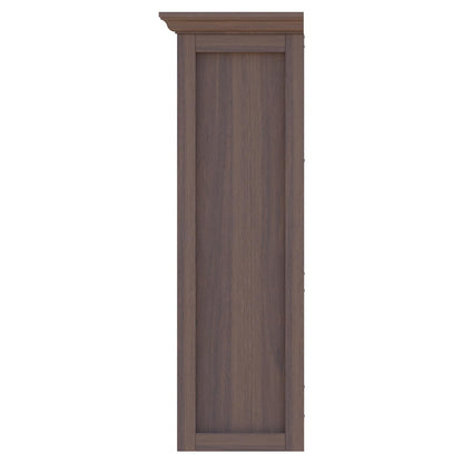 OSCHF Cube Shelf Bookcase with Base - Wooden 3 Tiers Floor Standing Low Storage Cabinet for Home and Office, 12-Cube Lattice Bookshelf, Walnut