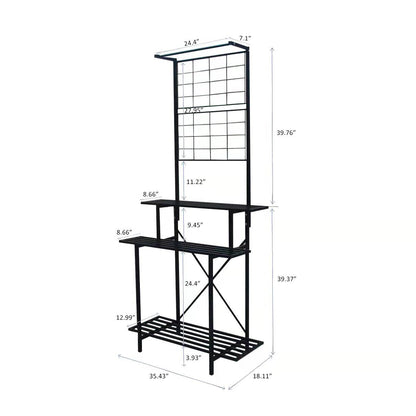 Hanging Plant Pot Shelf Rack Heavy Duty Plant holder Trellis,Multi Layer Plant Stand for Home, Garden, Balcony