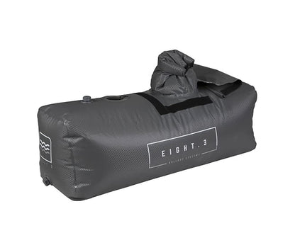 Ronix Eight.3 Telescope Trapezoid Tarpaulin Welded Seams Ballast Bag with Roll-Top Closure, Smoked Carbon, 800lbs, Grey, (217240)