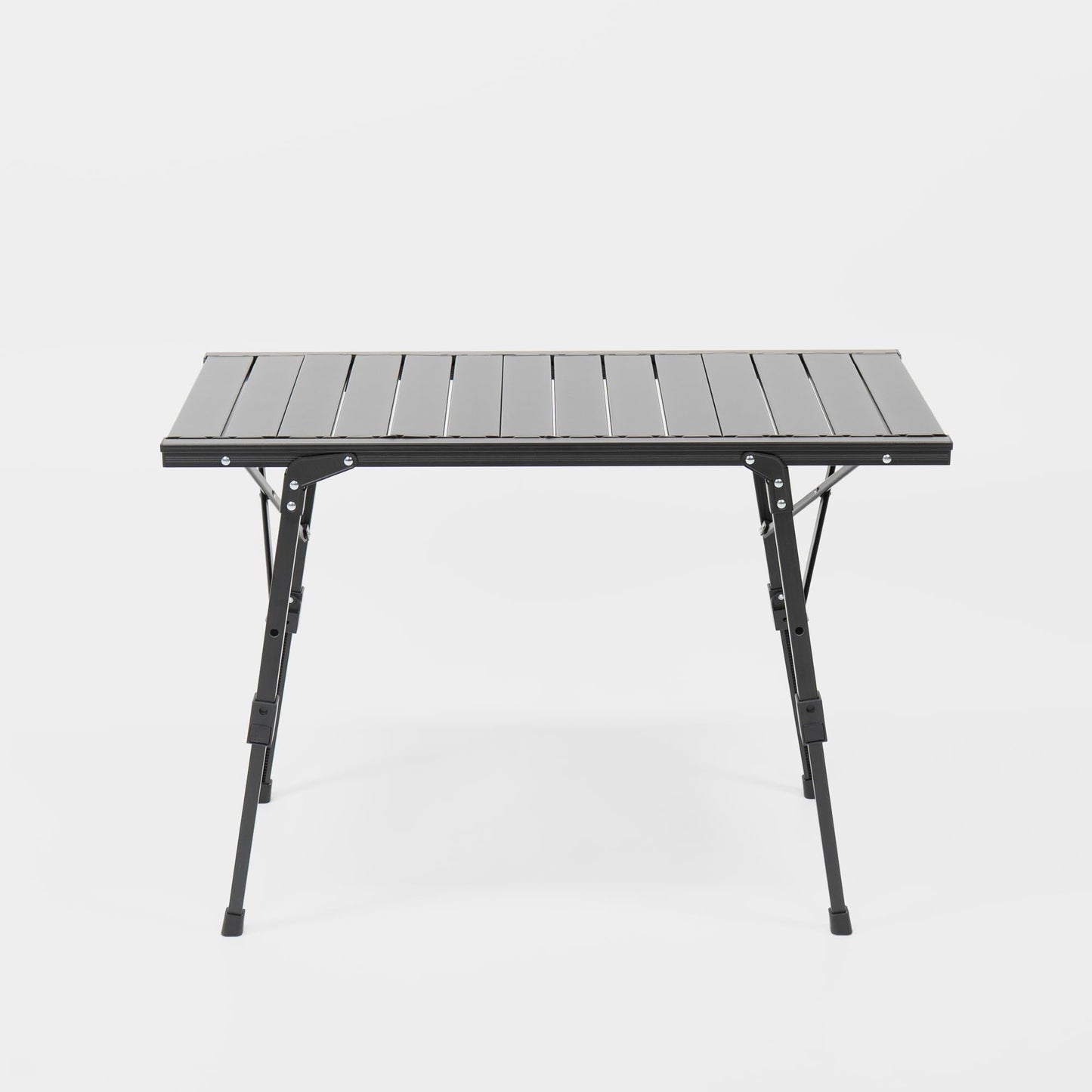 BOXIO - Folding Camping Table 88 x 40 cm Weatherproof Stable & Foldable Height-Adjustable Outdoor Table for Camping, Garden, Balcony & Motorhome Accessories (With Bag)
