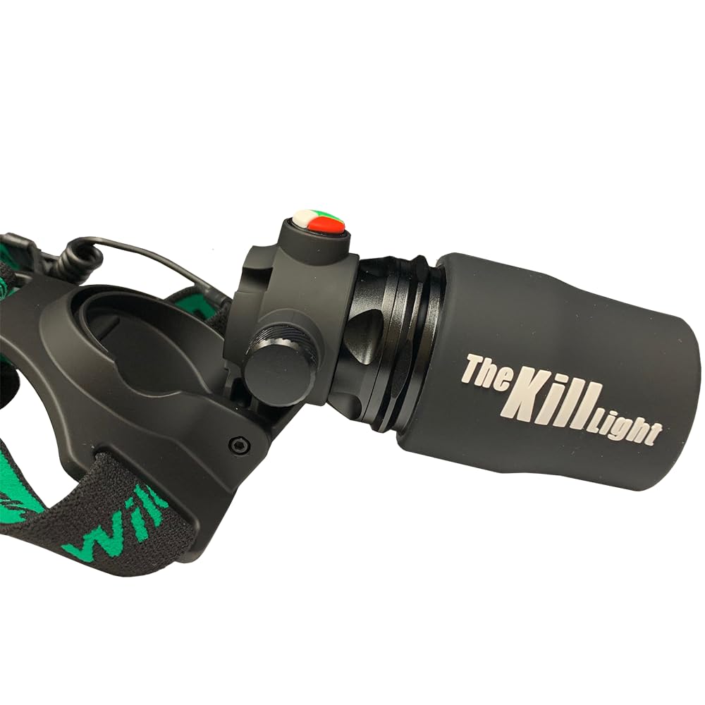 Elusive Wildlife 3-in-1 Hunting Headlamp Kit – Red Green White LEDs, 250+ Yard Long Range High Power Headlight for Hog & Predator Hunting, Camping & Hiking, Zoomable Dimmable LED