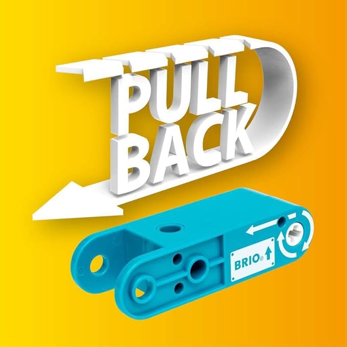 BRIO Builder Pullback Construction Set - Learning Building and Educational Toys for 3 Year Olds and Up