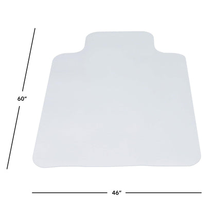 HON Desk Chair Mat for Hard Floor, Office Chair Mat with Extended Lip, Floor Protectors for Work, Home, Gaming, 46" x 60"
