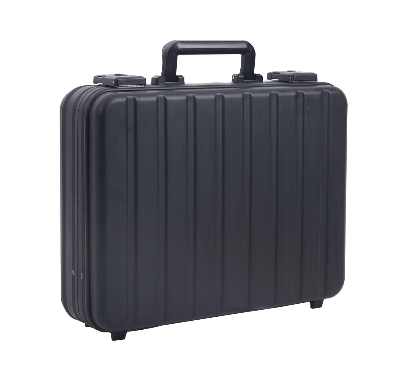 urecimy Aluminum Money Briefcase for Cash Metal Case for Men Business Attache Hardside Case Combination TSA Locks with Foam