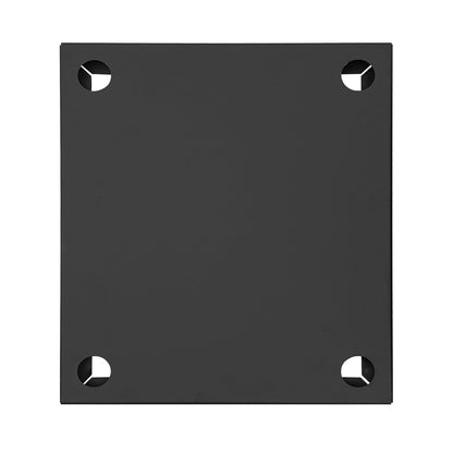 Tall Rectangular Planter for Plants, 14x14x30 Inch Large Black Metal Planter Box with Removable Shelf, Modern Indoor Outdoor Flower Pot for Patio, Porch, Garden (Black)