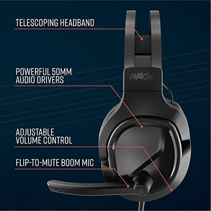 Wage Pro Universal Gaming Headset - Black/Green (WMAGY-N080)