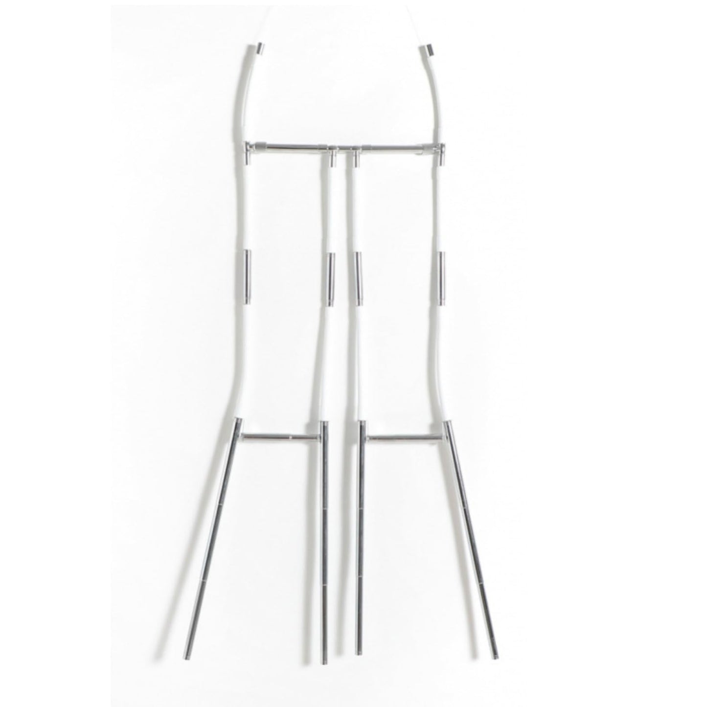 RLXROM Adjustable Metal Mannequin Torso Hanger Foldable Lightweight Body Display Rack for Retail Boutique Clothing Photography and Home Use