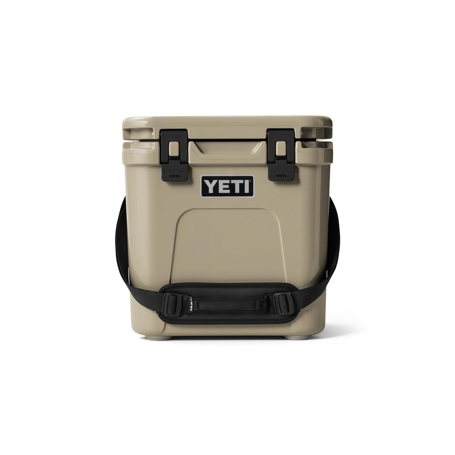 YETI Roadie 24 2.0 Hard Cooler with DoubleDuty Shoulder Strap and Drain Plug, Tan