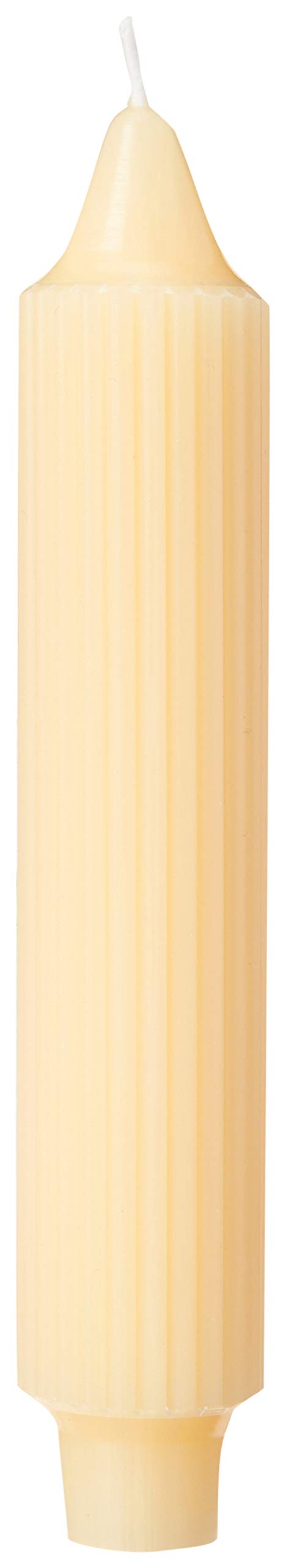 Root Candles Unscented Dinner Candles Premium Beeswax Blend Boxed Candle Set, 7-Inch, Buttercream, 4-Count