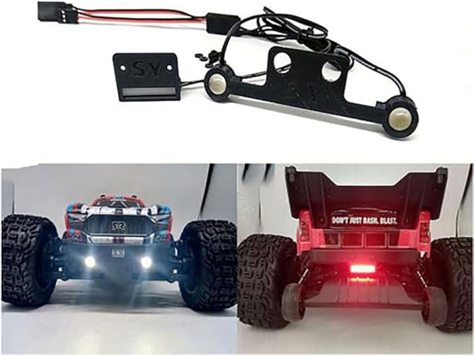 XBERSTAR RC LED Light Kits w/Remote Control Switch for Arrma Vorteks RC Upgrade Parts (1 Set)