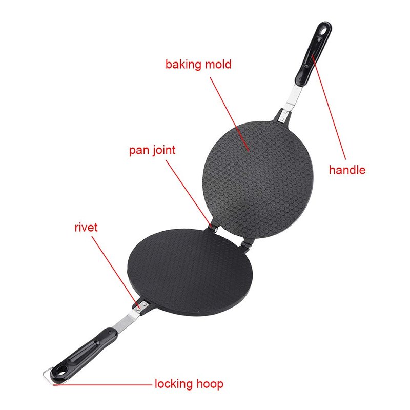 Sturdy Non-stick Household Egg Roll Maker, Egg Roll Waffle Maker, Waffle Maker Baker, for Home Restaurant