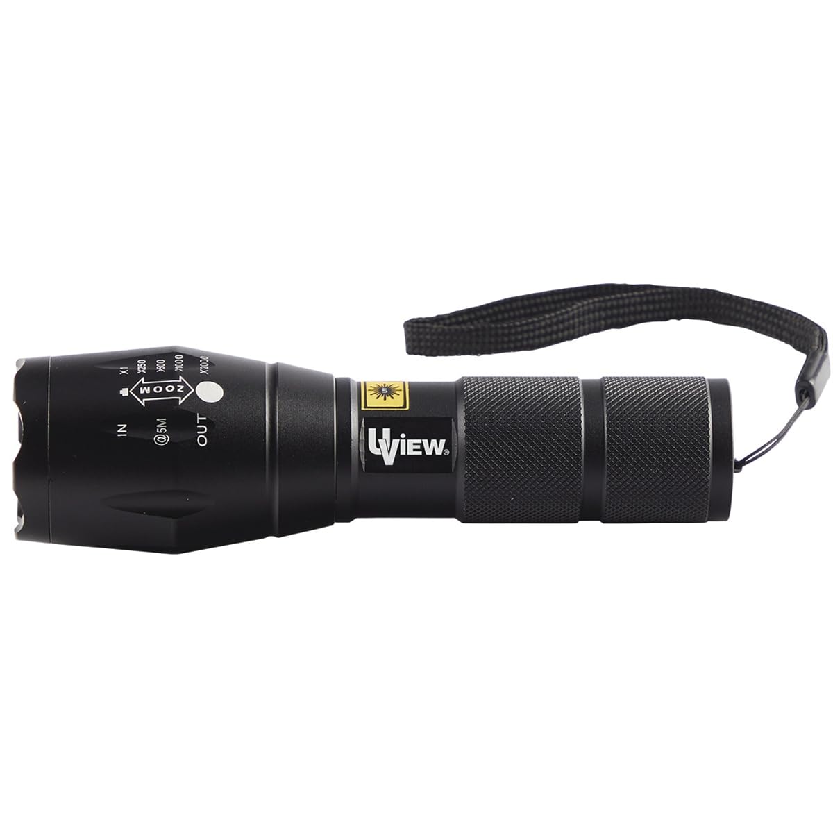 UView EW40395 Phazer Black 395, UV Leak Detection Light, Rechargeable, High Output True UV LED, Adjustable Zoom Lens, Durable Aluminum Alloy, Lithium-Ion Battery, Includes Enhancing Glasses
