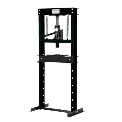 12T Hydraulic Press, Heavy Duty H-Frame Garage Floor Hydraulic Shop Press with Press Plates, Adjustable Working Table Height, for Auto Repair, Black