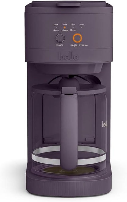 BELLA VersaBrew Coffee Maker - 2-in-1 K-Cup Compatible with Iced Coffee Function, 60oz Tank, Plum