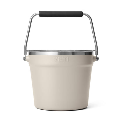 YETI Rambler Beverage Bucket, Double-Wall Vacuum Insulated Ice Bucket with Lid, Cape Taupe