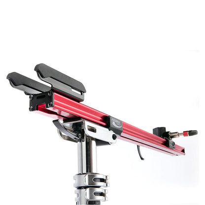 Feedback Sports | Sprint Bike Repair Stand | Compact Bicycle Workstand W/Tripod Base | 360-Degree Rotation | Dropout Style Mount | Red