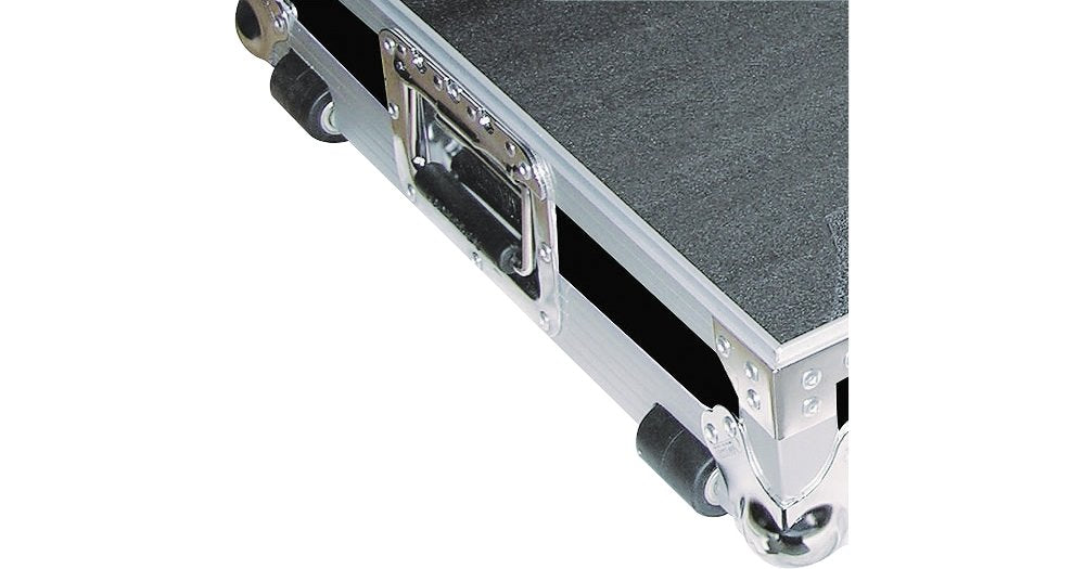 10" Format DJ Mixer and Two Battle Position Turntables Flight Coffin Case