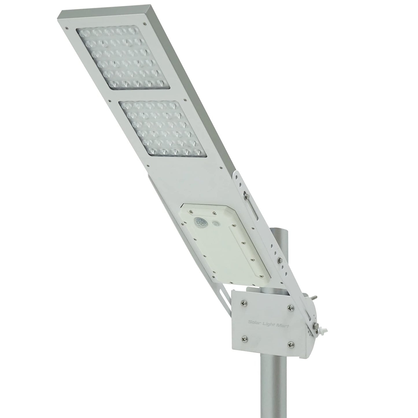BETA 3000X Solar Street Light, Motion Sensor Outdoor Dusk to Dawn, Barn Parking Lot Driveway, Fit Max Pole Diameter 3" Cool White