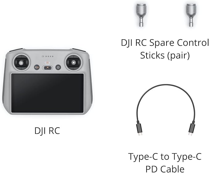 DJI RC - Remote Controller for DJI Mini 3 Pro Mavic 3 Classic Mavic 3 &amp Cine Air 2S (Renewed)