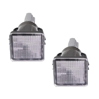 KarParts360 License Plate Light Pair for Toyota Tundra 2014-2021, Rear, CAPA Certified, Clear, Model TO2870101C