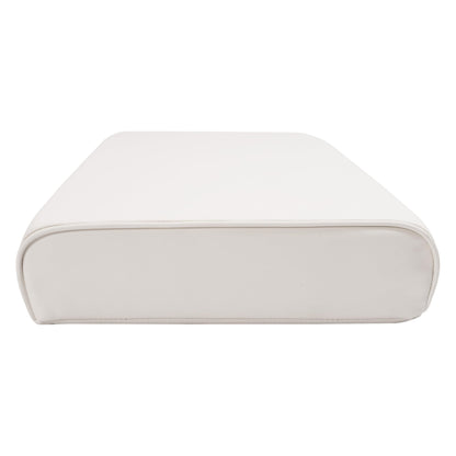 ALMULOO 8WD156-R-S Replacement Seat Bottom Cushion Compatible with 8WD156 Series 70 Quart Swingback Cooler Seat for Fishing, Pontoon Boat, Yacht Universal Pontoon Boat Parts White Plastic