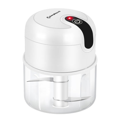 EASYSPEED Electric Garlic Chopper 1Cup, Mini USB Charging Wireless Food Processor with 304 Stainless Steel, 2 Sharp Blades, Portable Kitchen Meat Grinder for Onion, Garlic, Ginger, Baby Food