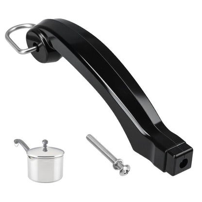 P08-031 Saucepan Handle Replacement (Short) Fits for Farberware 1, 1.5, 2 and 2.5 quart Pan, Pots and Cookware | Durable Pot Replacement parts | Saucepan Handles for Kitchen Cooking with Screw