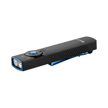 OLIGHT Arkfeld Pro Rechargeable EDC Flat Flashlight with UV and White LED Combo, 1300 Lumens Portable Pocket Lights for Outdoors Emergency Working (Black CW)