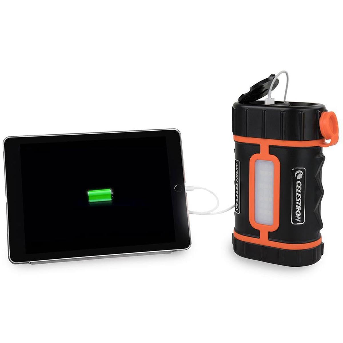 Celestron - PowerTank Lithium Pro Telescope Battery – Rechargeable Portable 12V Power Supply for Computerized Telescopes – 17 Hour Capacity/ 158.74Wh - Red/White LED Light - 2 USB Ports