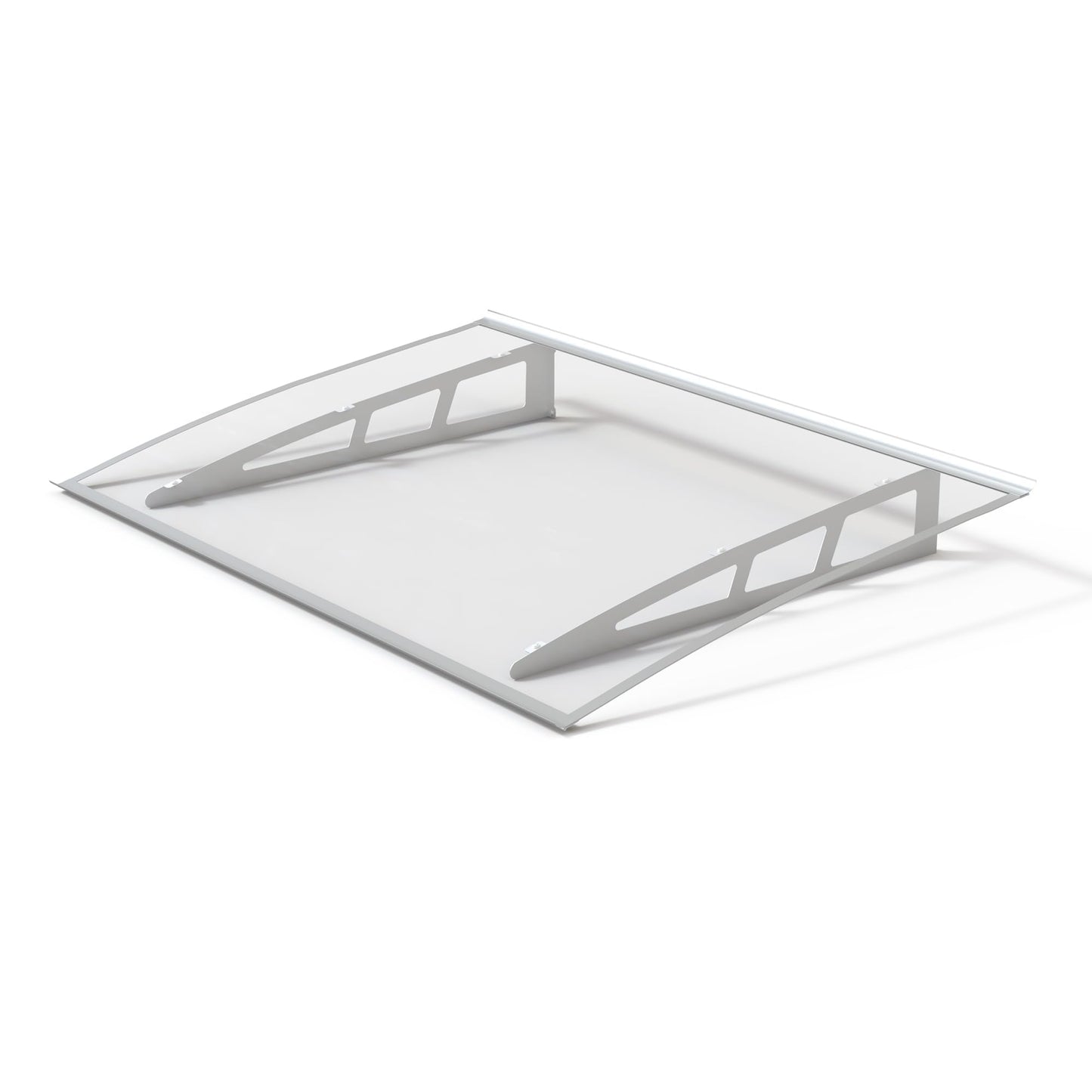 Door Awning Window Canopy,32x48 Inches Awnings for Doors with Sink,Polycarbonate Front Door Outdoor Patio Awning Canopy UV Rain Snow Sunlight, Window Awning with Sturdy Metal Bracket