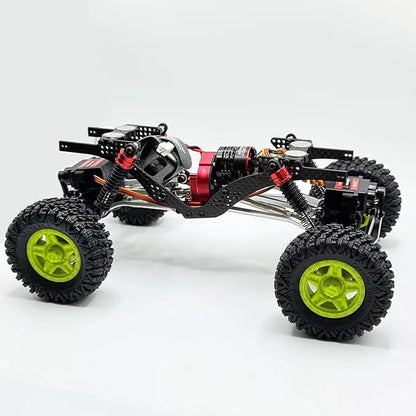 furitek 1/18 RC Crawler TerraX Active Pro 4WS – 1/18 ARTR RC Rock Crawler Remote Control Car w 4-Wheel Steering Full Kit RTR Ready-to-Run 2-in-1 Outrunner Brushless System