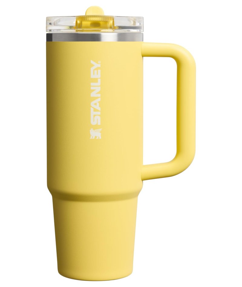 STANLEY Quencher ProTour Flip Straw Tumbler with Leakproof Lid 30 oz | Built-In Straw & Handle | Cupholder Compatible for Travel | Insulated Stainless Steel Cup | BPA-Free | Daffodil