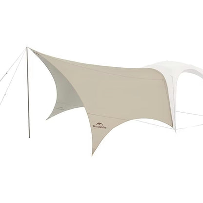 Naturehike Quarter/Hexagonal Camping Tent Canopy Sun Shade,Outdoor Tent for Camping,Fishing,Picnics, Available with Ground Cloth,Door Curtains (Expanded Tnet Canopy, Large)