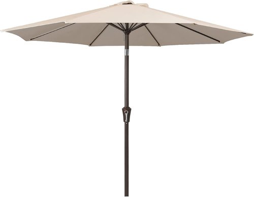 JEAREY 9FT Outdoor Patio Umbrella - UV Protection & Waterproof with Push Button Tilt | Cream Beige