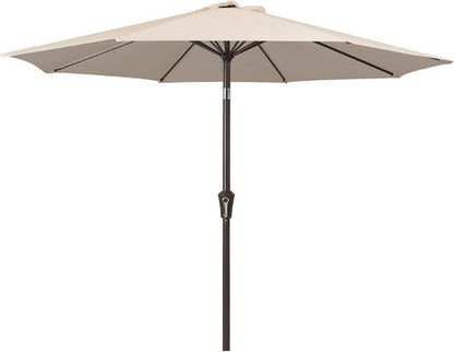 JEAREY 9FT Outdoor Patio Umbrella - UV Protection & Waterproof with Push Button Tilt | Cream Beige