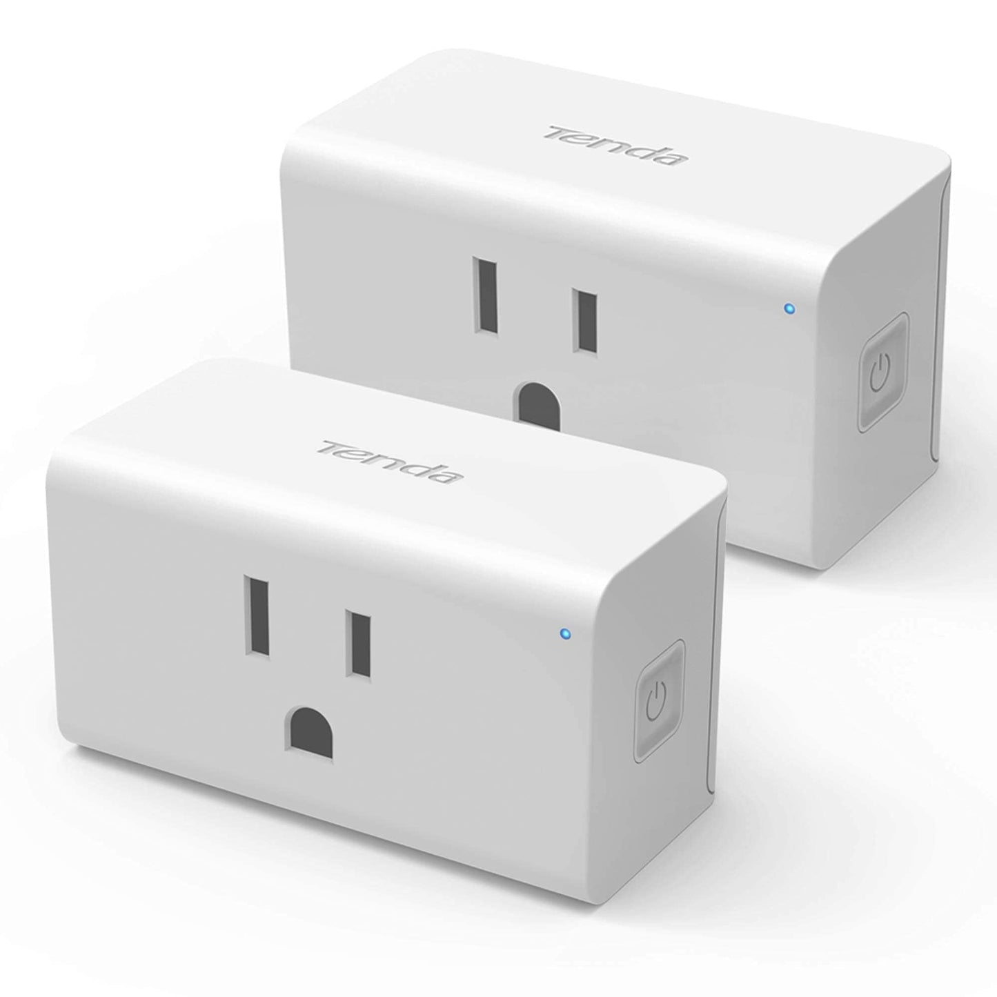 TENDA SP6 Smart Plug WiFi Outlet Switch, Works with Alexa & Google Assistant for Voice Control, Remote Control via App, Timer & Schedule Function, 15A Easy Install, Compact Design, FCC ETL Certified